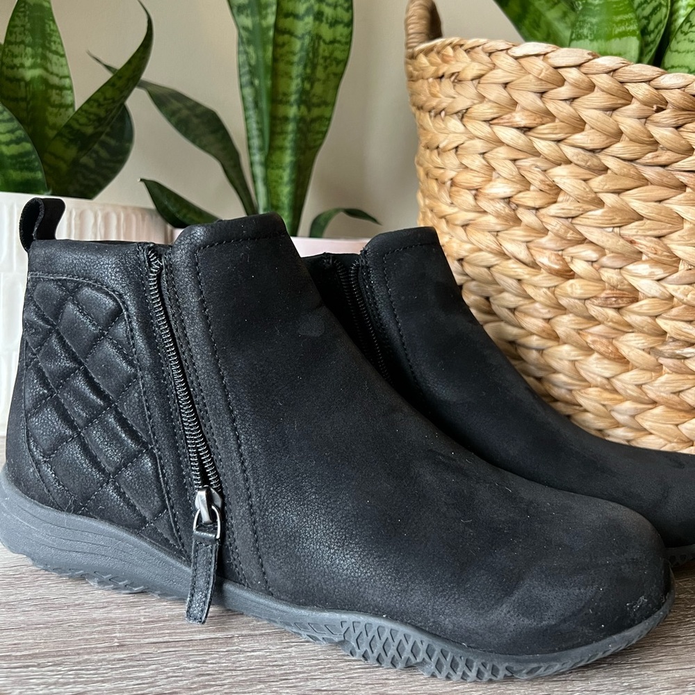 Black Suede Ankle Boots | Women’s size 10
